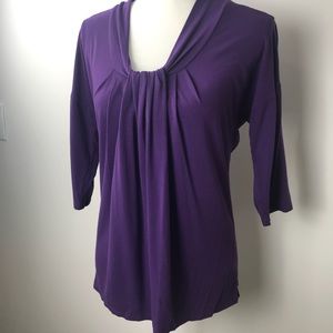 Nine West Medium Purple 3/4 Sleeve